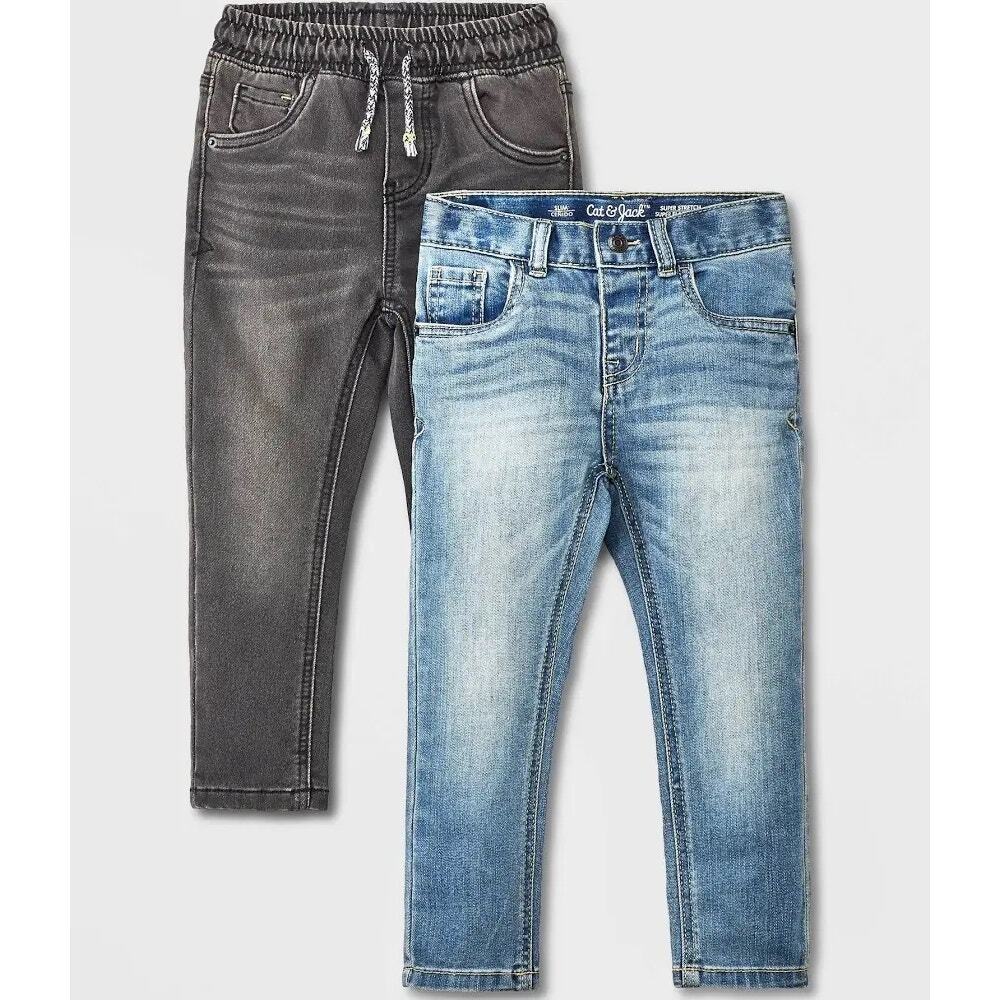 Toddler Boys' 2pk Pull-On Skinny Fit Jeans - Cat & Jack™